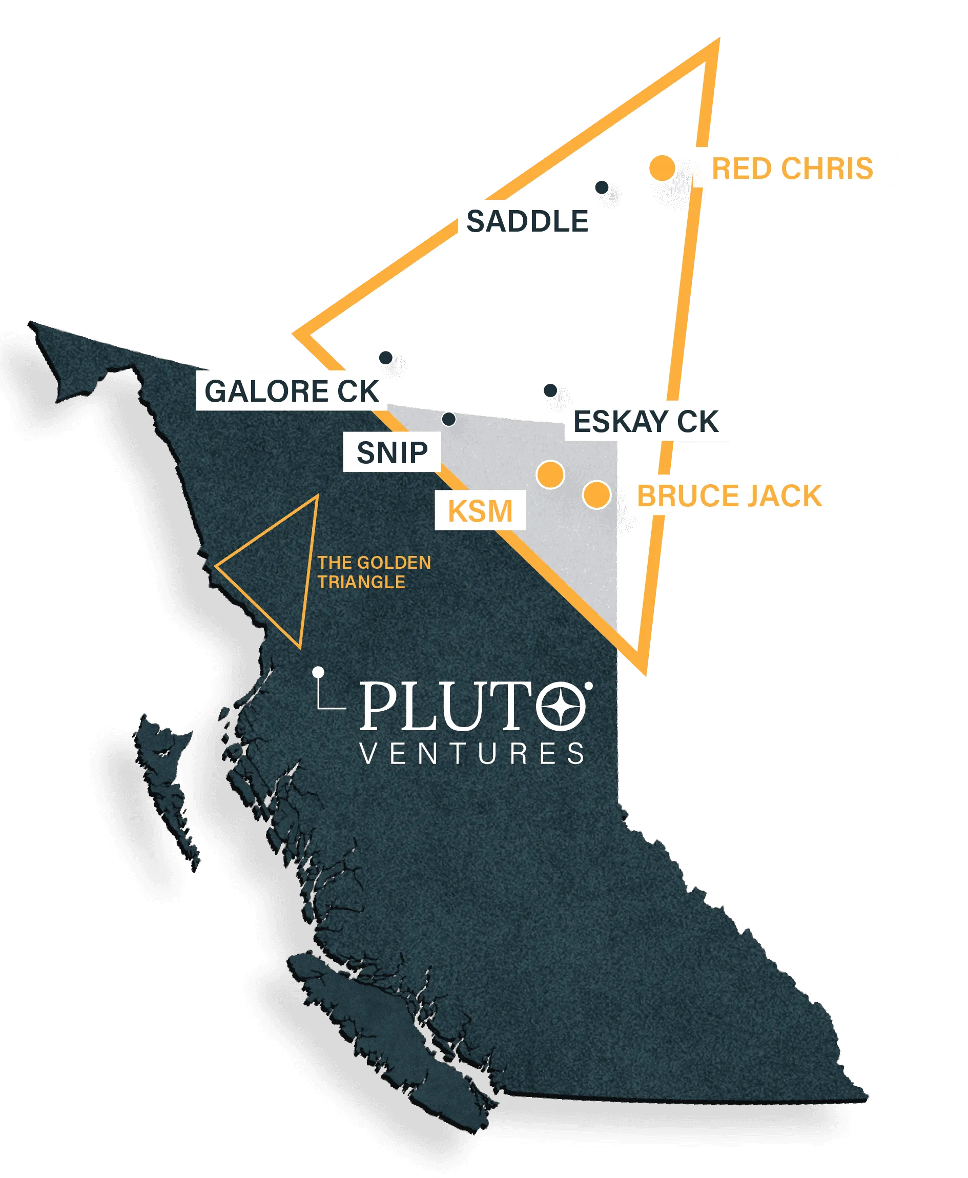 Dardanelle Project location relative to the Golden Triangle in British Columbia